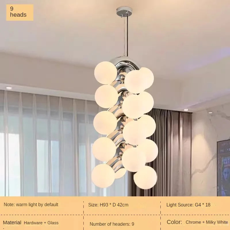 Creative minimalist retro chandelier for modern decor - vue 10 sur 14