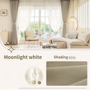 Rideau occultant uni style moderne pour salon chambre