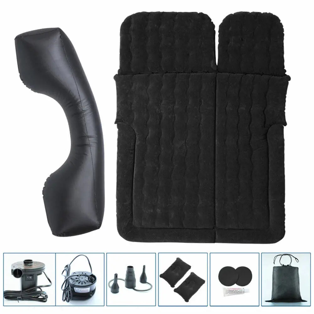 SUV Car Air Mattresses Folding Mattress with Air Pump∙ Inflatable Pillow 175 x 130 x 13CM, Max300KG Inflatable Mattress for Cars