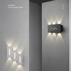 Nordic style double head LED wall light for hotel