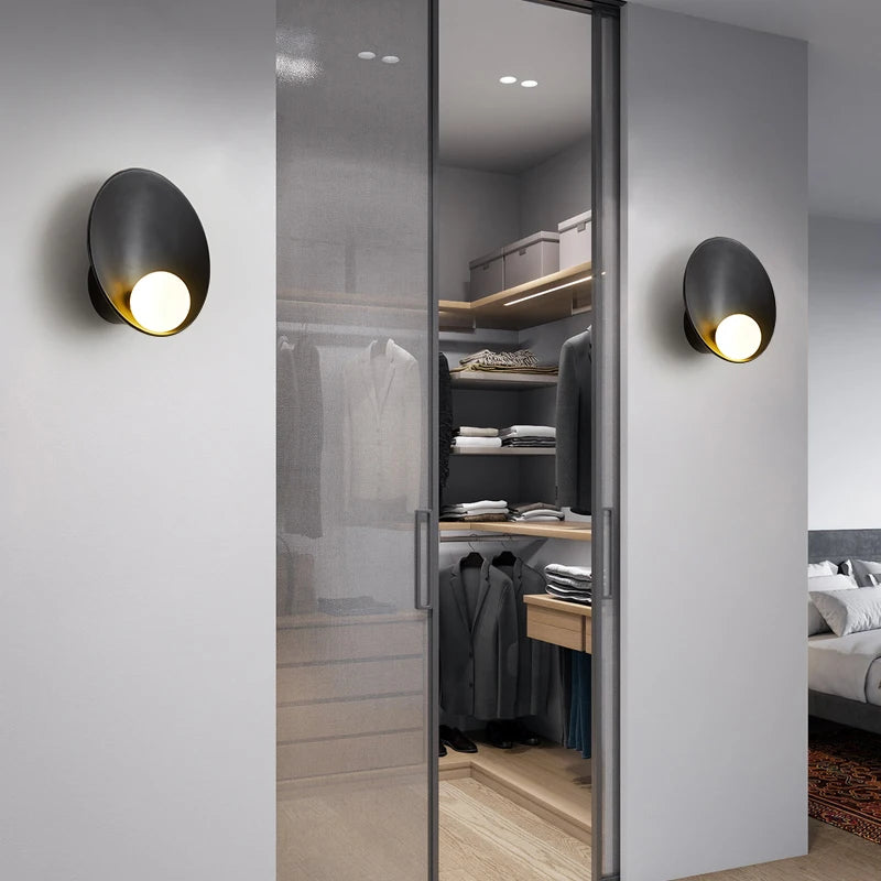 SANDYHA nordique rétro bois appliques chevet étude couloir fond TV Art maison intérieur décor luminaires - vue 3 sur 10