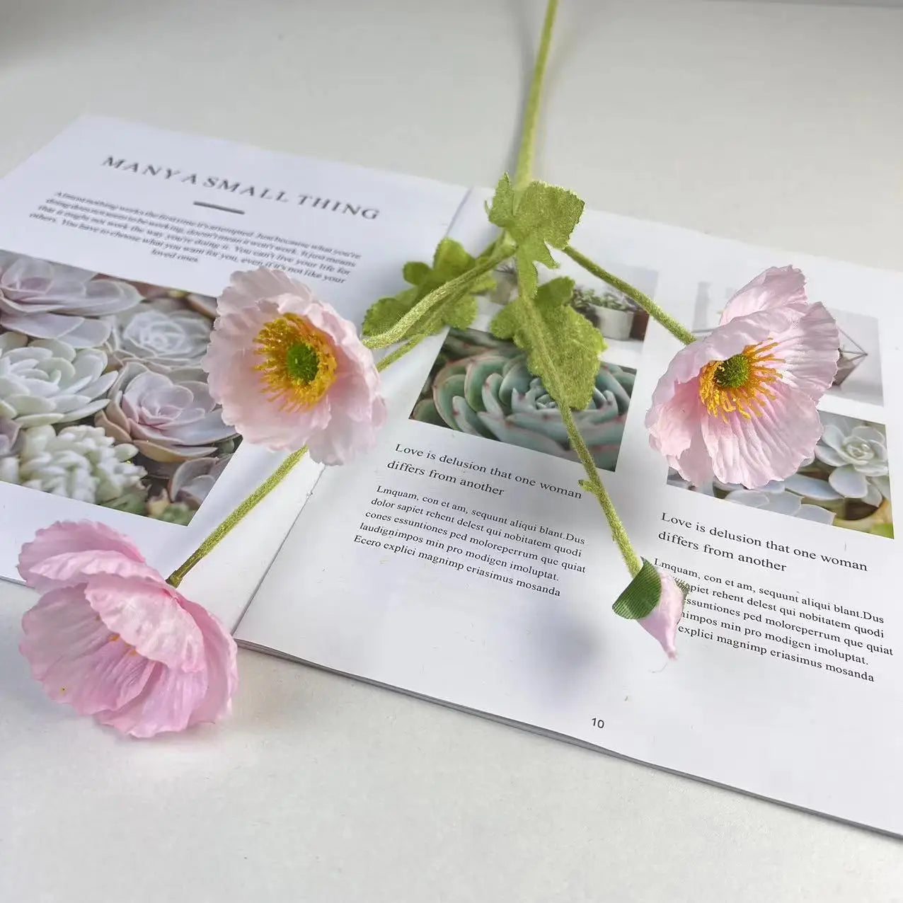 bouquet de fleurs artificielles en soie pour décorations diverses - vue 7 sur 19