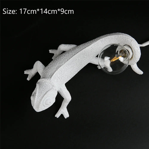 veilleuse lézard nordique lampe décorative moderne à LED - vue 8 sur 11