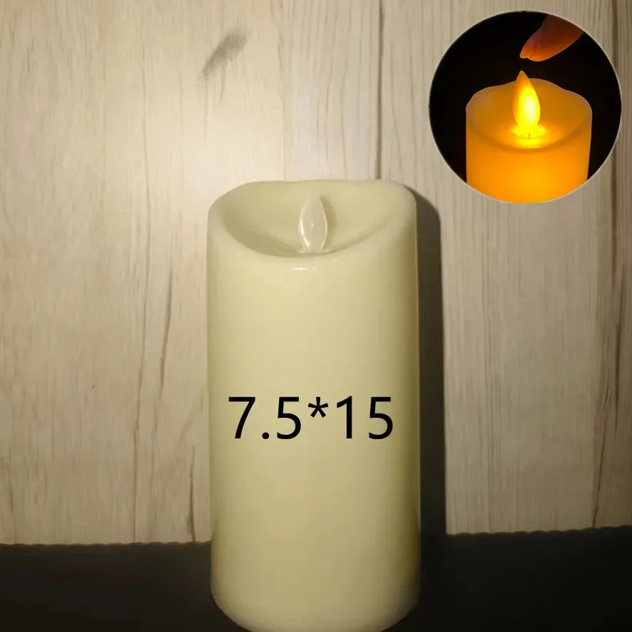 lampe à bougie électrique sans flamme pour décorations de mariage et fêtes - vue 7 sur 14