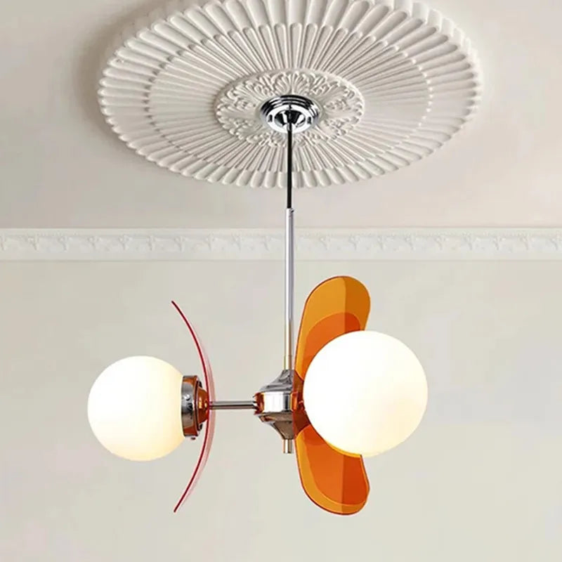 lustre ancien en verre pour décoration intérieure élégante - vue 3 sur 14