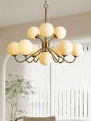 lustre moderne branche lune boule en verre pour restaurant