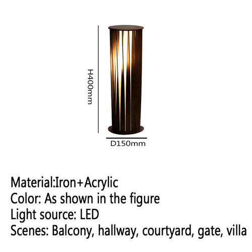 lampe de jardin extérieure led étanche design contemporain pour villa - vue 22 sur 47