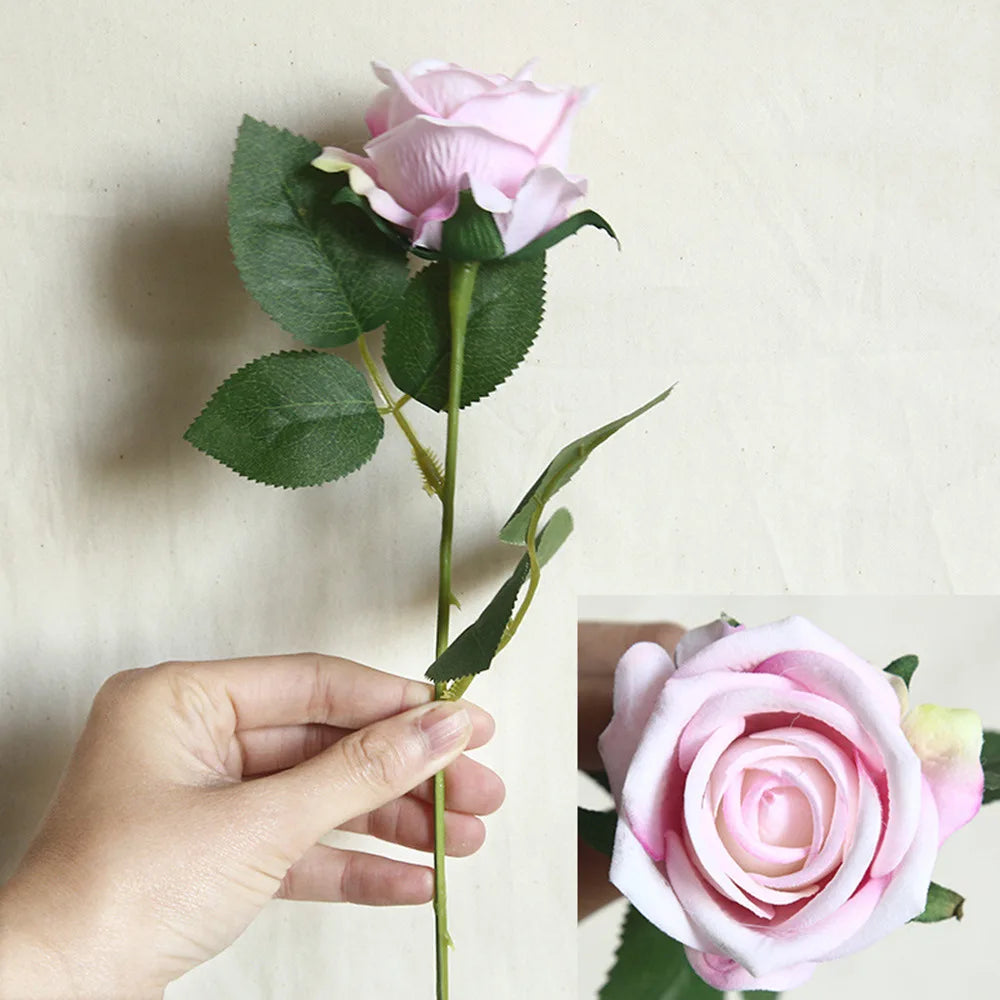 fleur artificielle en flanelle pour décoration intérieure et mariage - vue 10 sur 15