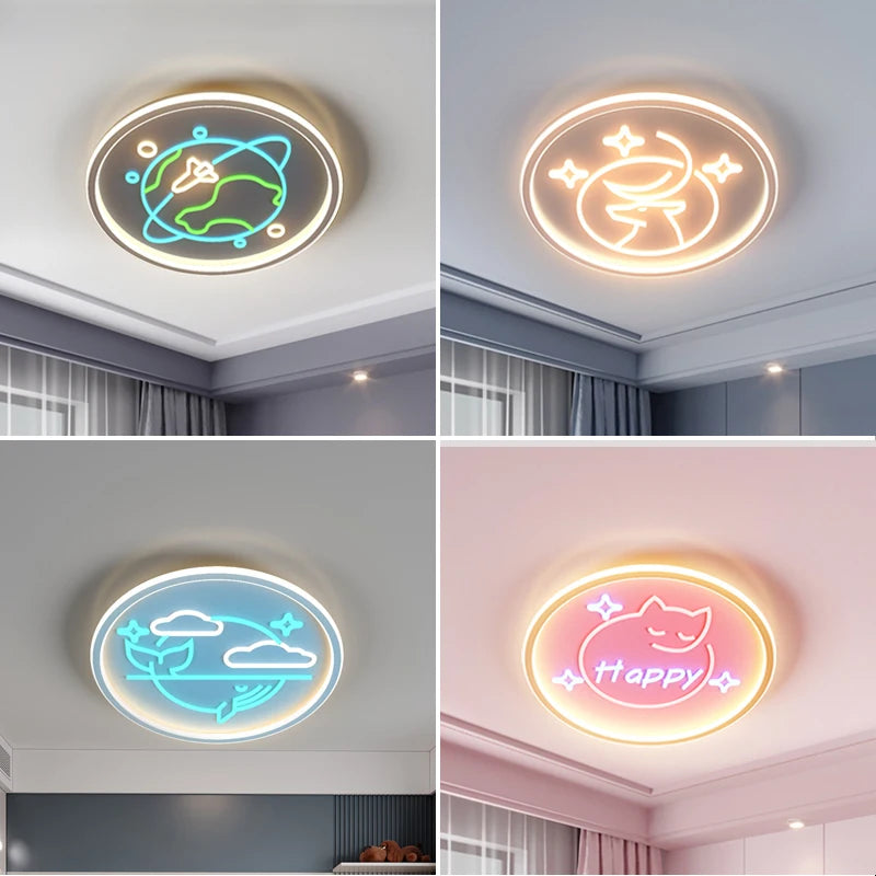 plafonnier rond led pour un éclairage intérieur moderne et élégant - vue 6 sur 9