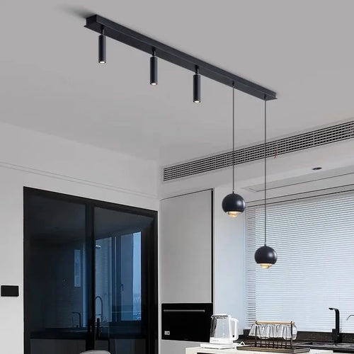Modern minimalist LED chandeliers for elegant interior decor - vue 3 sur 12
