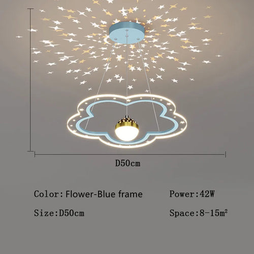 LED moderne créatif étoile suspension lumières enfants chambre lustre chambre salle d'étude maison dessin animé chambre d'enfants luminaires - vue 13 sur 21