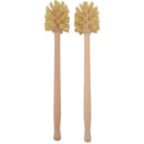 Toilet Brush, 2 Pack Wood Toilet Brush Made Of Beechwood, Strong Hemp Bristles With 360° Cleaning Power