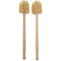 Toilet Brush, 2 Pack Wood Toilet Brush Made Of Beechwood, Strong Hemp Bristles With 360° Cleaning Power