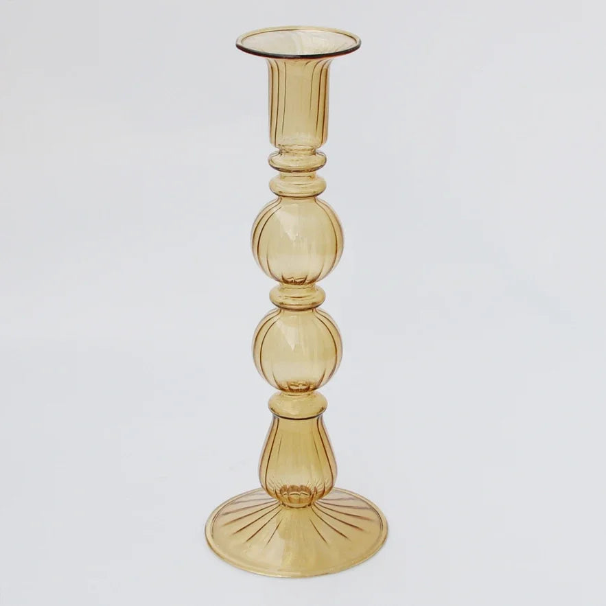 bougeoir en verre pour décoration de mariage et centre de table - vue 14 sur 29