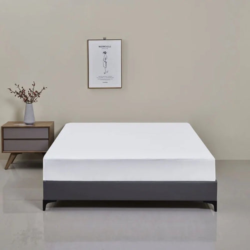Safe Waterproof Mattress Protector, Soft Comfortable Breathable Solid Color Bedding Mattress Cover Fitted, Machine Washable - vue 12 sur 14