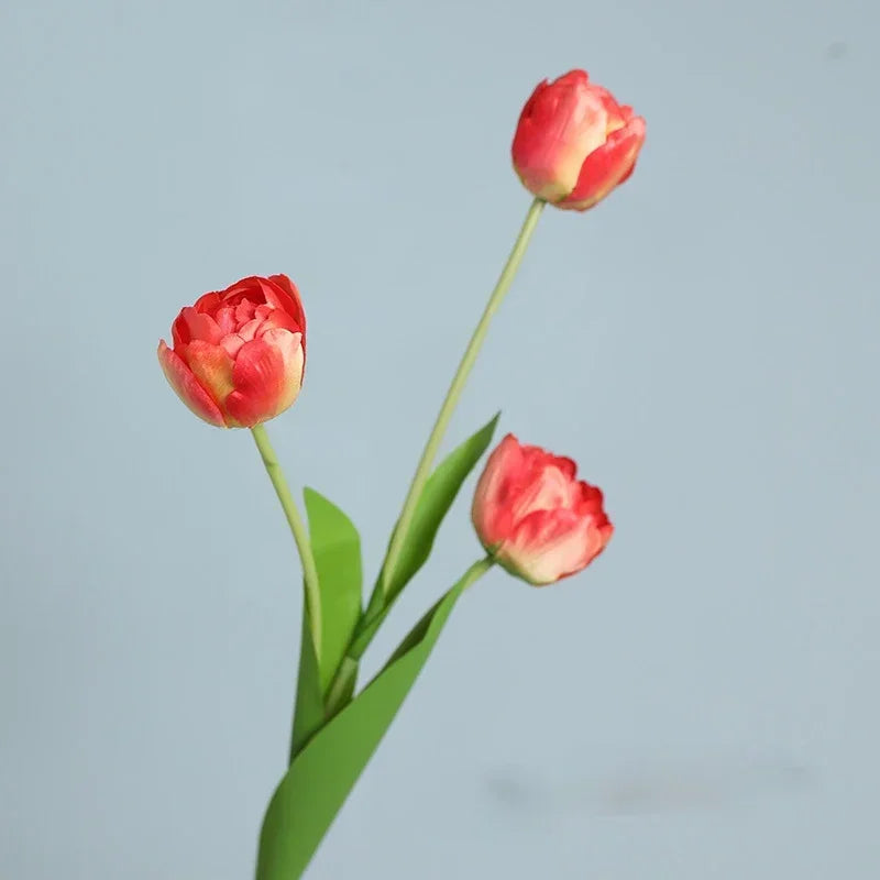 fleurs artificielles tulipes en soie décoratives pour toutes occasions - vue 8 sur 13
