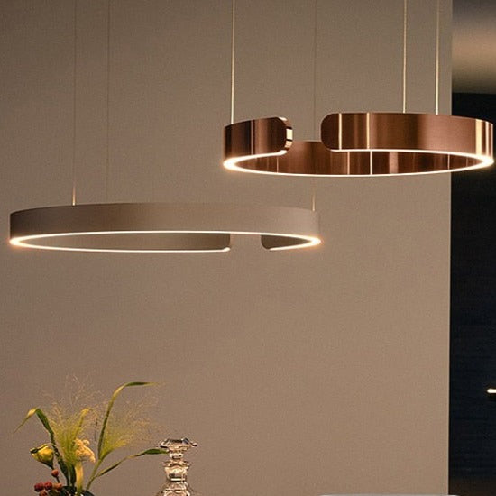 Lustre design LED circulaire minimaliste Meryl - vue 2 sur 8