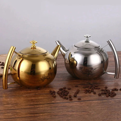théière inox épaisse avec filtre infuseur grande capacité