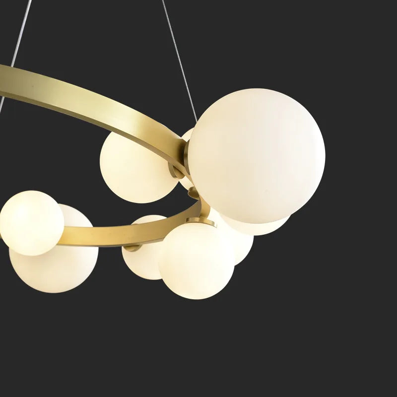 suspension led boule à bulles réglable en hauteur - vue 7 sur 13