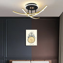 Modern minimalist high-end LED strip chandelier nordic Italian style