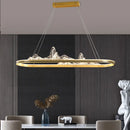 SANDYHA snow mountain Chinese style designer LED landscape pendant light