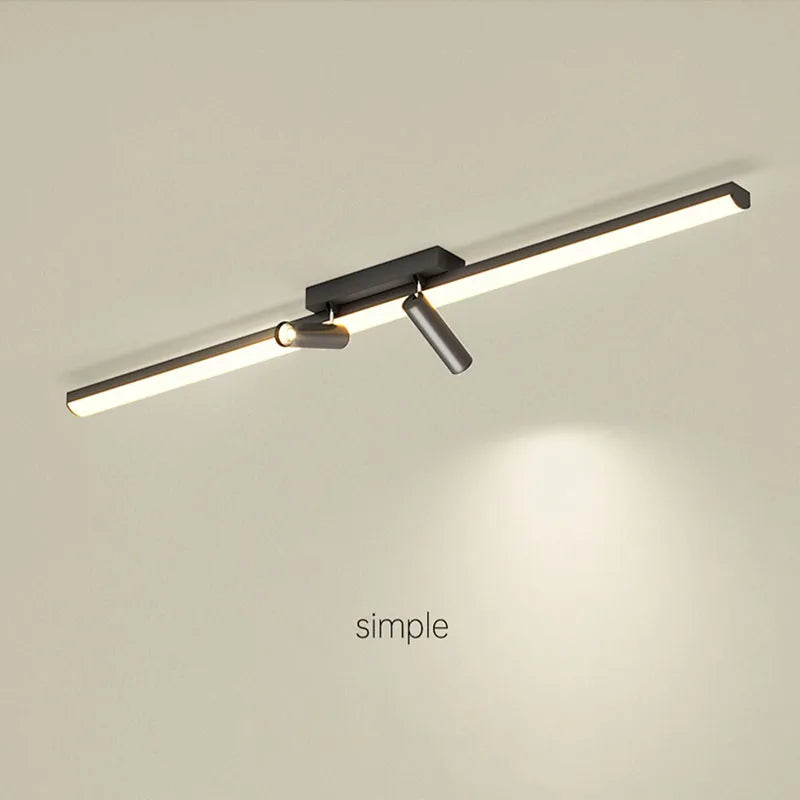 Plafond moderne à LEDs lampe pour salon salle à manger chambre placards cuisine allée bande piste projecteur fond luminaire - vue 4 sur 10