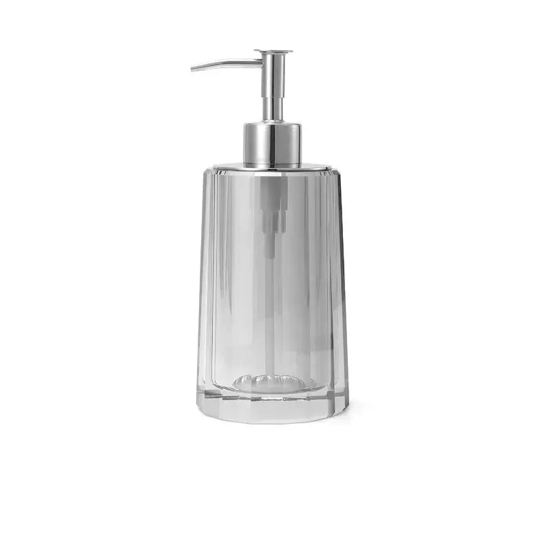distributeur de savon liquide en cristal transparent pour salle de bain - vue 15 sur 20