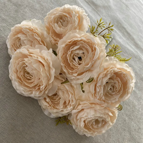 bouquet de pivoines artificielles en soie pour décoration florale - vue 17 sur 17