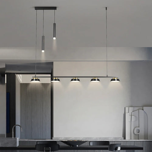 Lustre Led de simplicité moderne pour salon - vue 4 sur 13