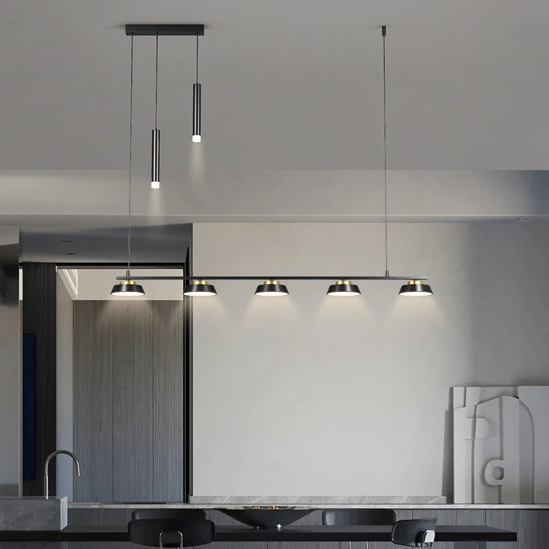 Lustre Led de simplicité moderne pour salon - vue 4 sur 13