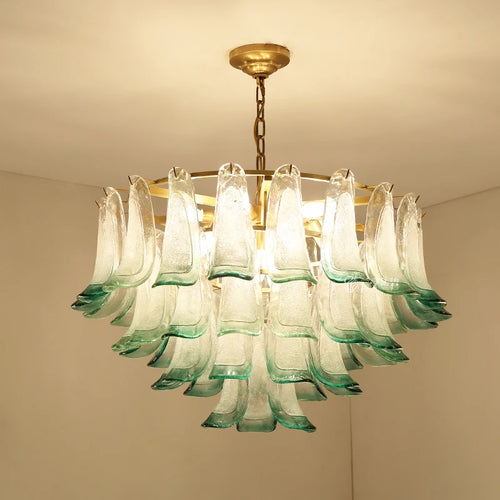 Modern Luxury Hardware Glass Chandelier Suitable for Villa Living Room Art Exhibition Hall, Hotel Bedroom Decoration Lighting - vue 4 sur 9