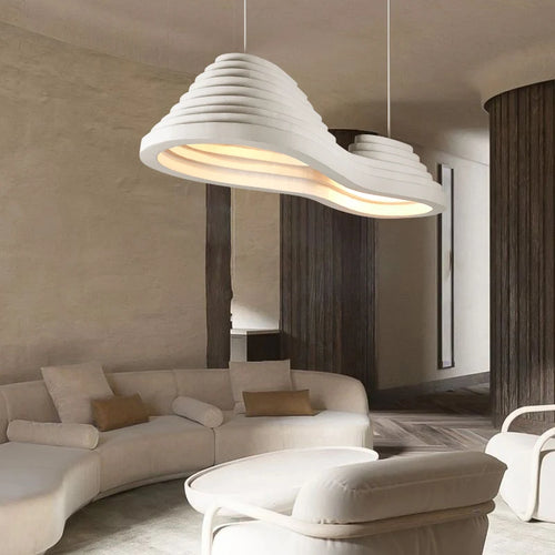 Minimalist Nordic wabi-sabi LED pendant light - vue 5 sur 9
