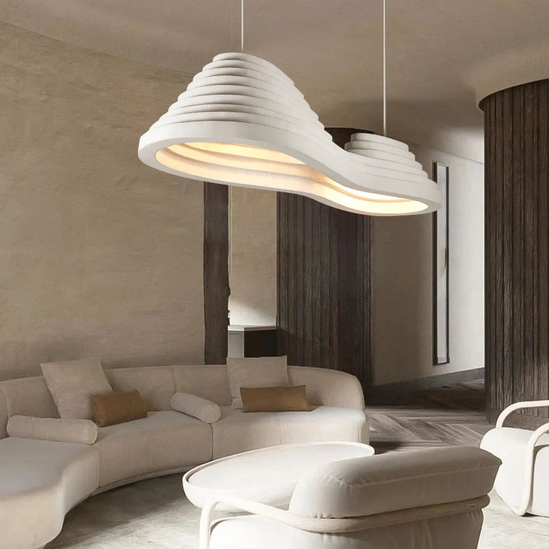 Minimalist Nordic wabi-sabi LED pendant light - vue 5 sur 9