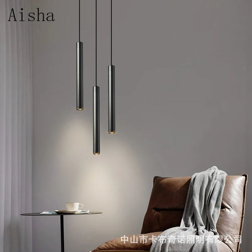 Minimalist copper pendant light for interior decoration - vue 4 sur 12