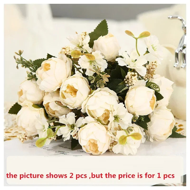 bouquet de pivoines artificielles pour décoration florale intérieure - vue 13 sur 12