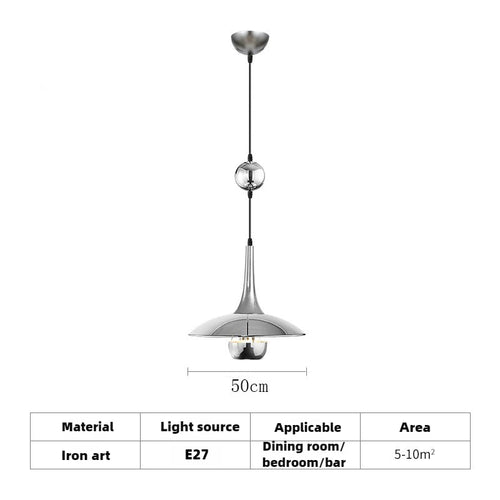 suspension soucoupe volante moderne avec poulie pour bars et restaurants