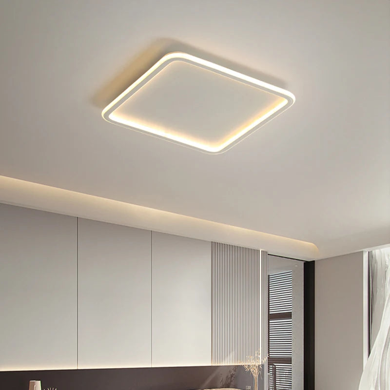 plafonnier à panneau carré ultra mince design moderne pour intérieur - vue 5 sur 6