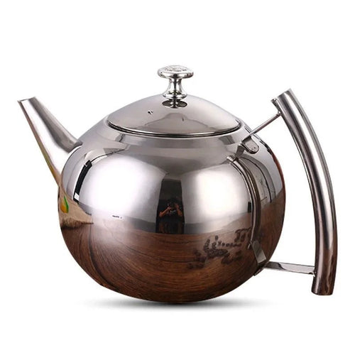 Théière acier inoxydable avec infuseur style moderne cuisine
