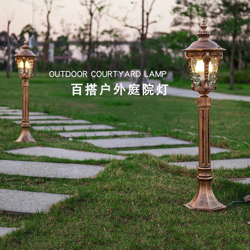 lampe d'extérieur étanche style européen pour jardin et paysage - vue 4 sur 10