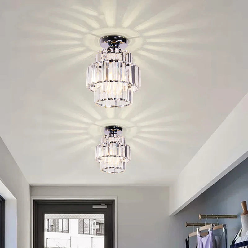 Nordique moderne K9 cristal Lustre intérieur plafonnier couloir escaliers suspension chambre Lustre salle à manger luminaires décor à la maison - vue 5 sur 16