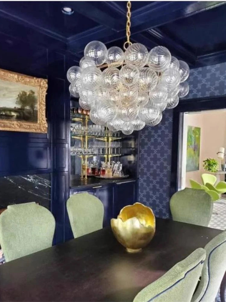 lustre moderne en verre design pour décoration intérieure élégante - vue 11 sur 11