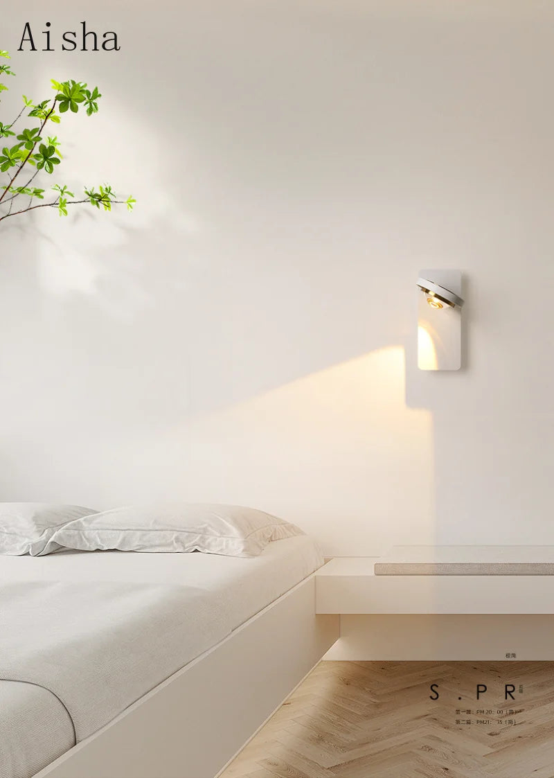 Minimalist rotating designer wall light for interior decoration - vue 10 sur 10