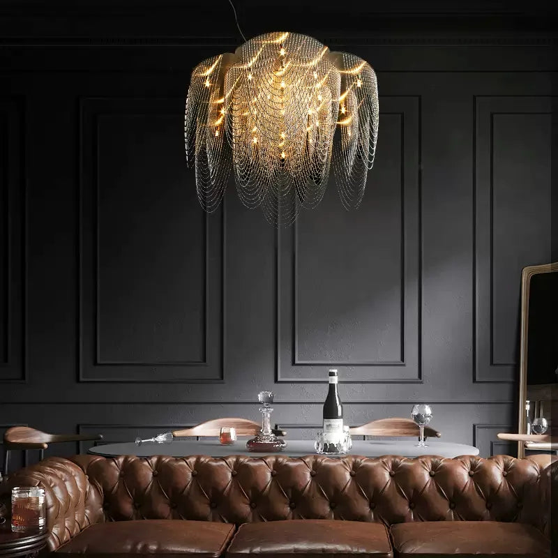 lustre moderne artistique pour décoration intérieure luxueuse - vue 7 sur 12