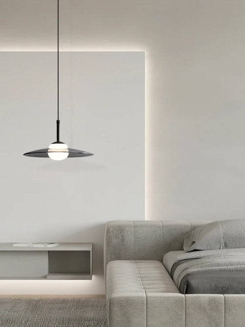 suspension minimaliste en verre pour café bar et restaurant - vue 4 sur 9