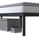 Wholesale Durable Bed Frames Queen Size Bed Base Full Size Double Twin Bedframe With LED Light Strip, Outlets And USB Ports