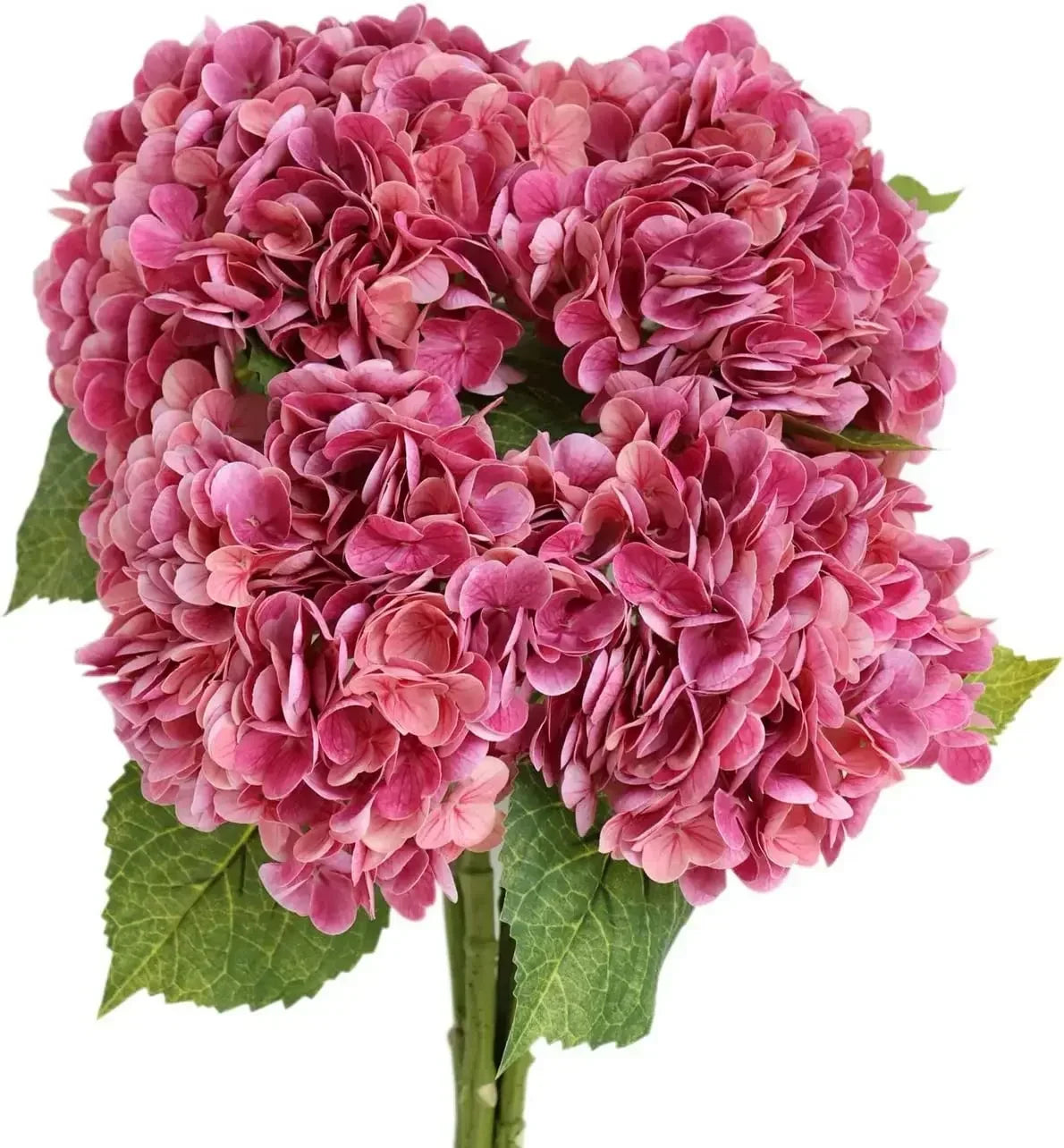 Set of 4 realistic artificial hydrangea flowers for decoration and weddings - vue 12 sur 18