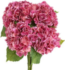 Set of 4 realistic artificial hydrangea flowers for decoration and weddings