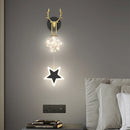 Nordic minimalist luxury star wall lamp bedside chandelier