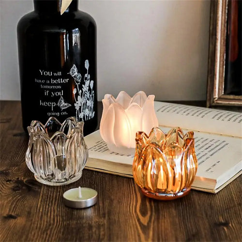 accessoires romantiques pour dîner bougeoirs tasses et bougies - vue 2 sur 8