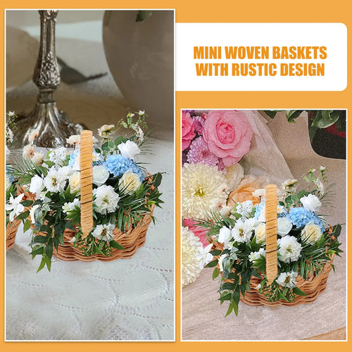 lot de 2 paniers miniatures pour cadeaux et pique-nique